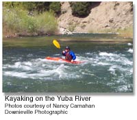 Kayaking on the Yuba River
