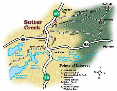 Map of Sutter Creek